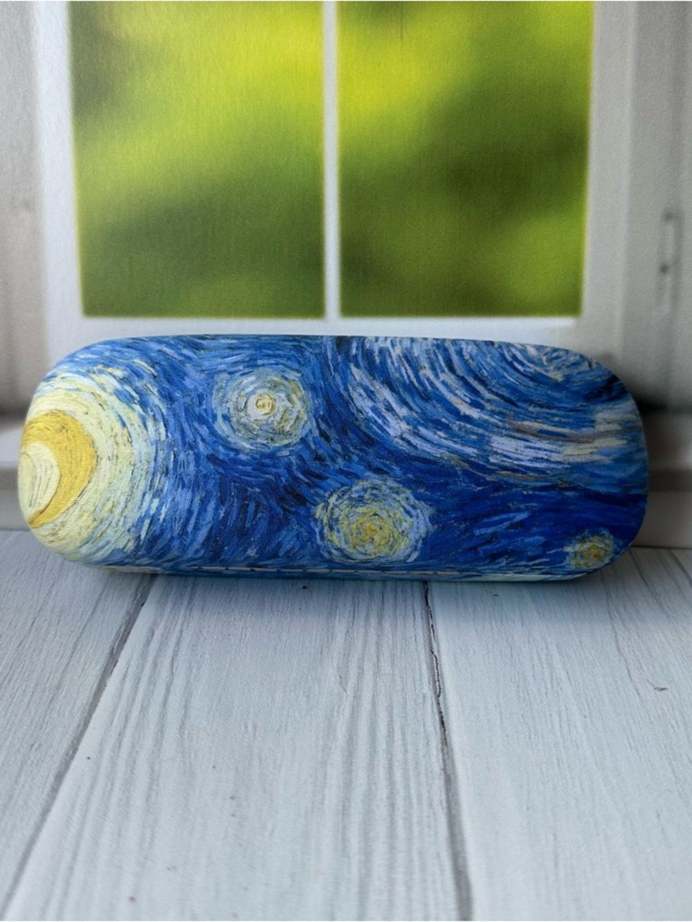 Vincent Van Gogh Starry Night Eyeglass Case Hard Shell Art Glasses Case